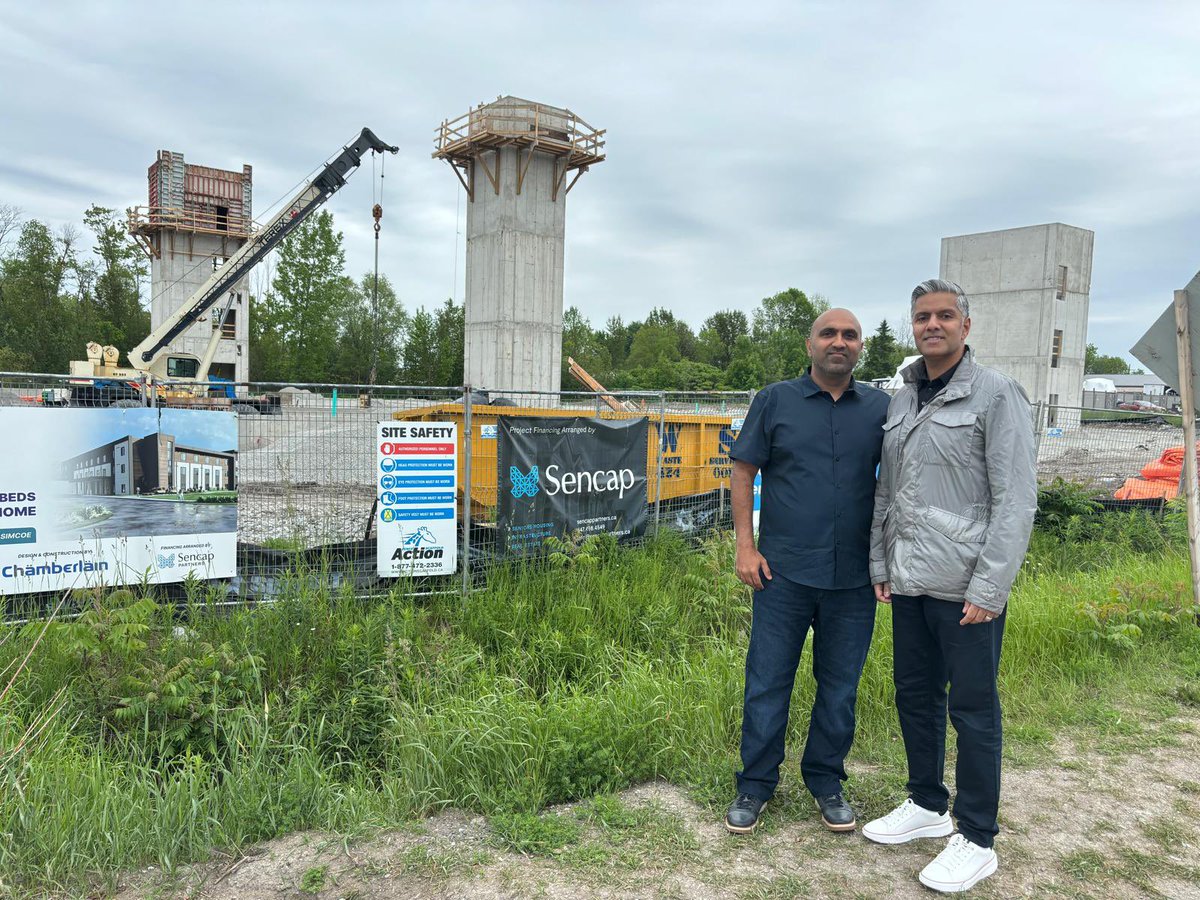 SencapPartners's tweet photo. Arcavia Orillia LTC Project well under way!  Congratulations to our partners at Arcavia and their builder Chamberlain - foundations are completed and slabs being laid on schedule.  #ltc https://t.co/FaJnowF5lX