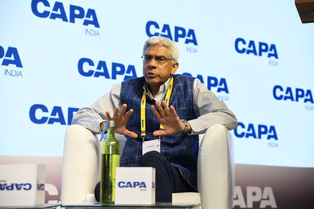 capa_india's tweet photo. At the #CIAS24, @sidh_kapur of Refex Airports and Transportation P Ltd says:
- Indian banking system is fairly robust and hungry for funding assets.
- Indian regulatory framework has fairly stabilized now
- Airports should not make supernormal profits at the expense of consumers or airlines.
#CAPAIndia #AviationIndia #Indianaviation #Indianairports #Airport #aviationenthusiast #avgeek #Indianairlines #Airportfinancing #Infrastructure