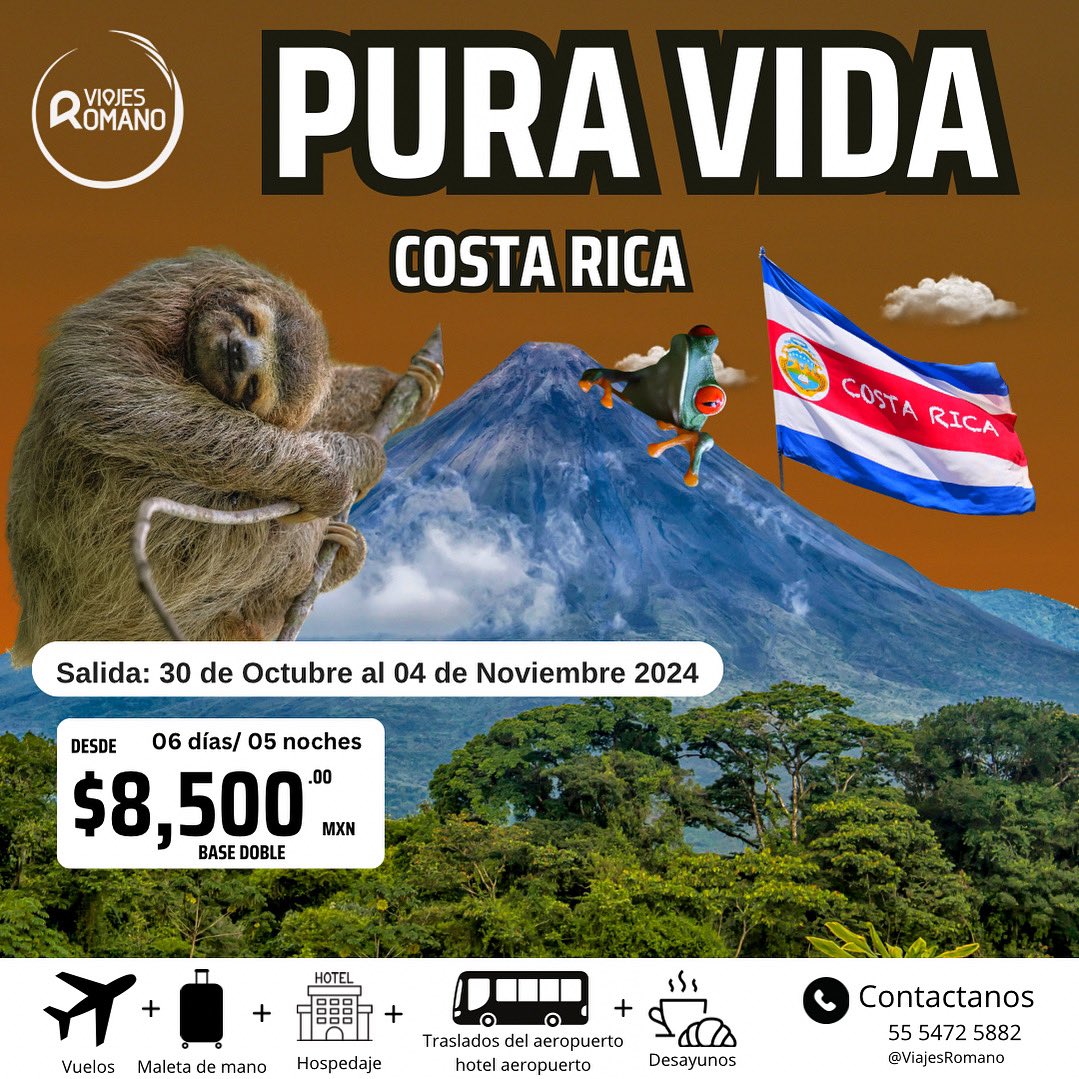 Viajes_Romano's tweet photo. Cotiza y Reserva con Nosotros !!!

📲 Whats App Ámbar Hernández: https://t.co/jskE91Z0nt https://t.co/RlgVpRxEF8