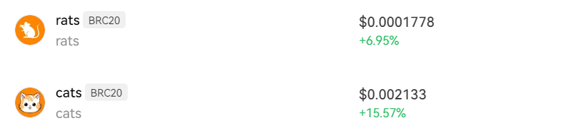 各位交易员，我没有撒谎吧🤣 #brc20 #ordi #rats #cats