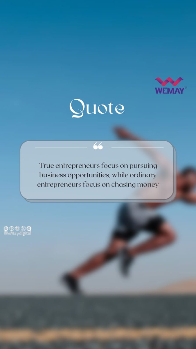 wemaydigital's tweet photo. Entrepreneurs 
#wemay #wemaydigital #digitalmarketing #marketing #quotes #dailypost #motivation #business #businesideas #digital #thoughts https://t.co/I5aMn43rPB