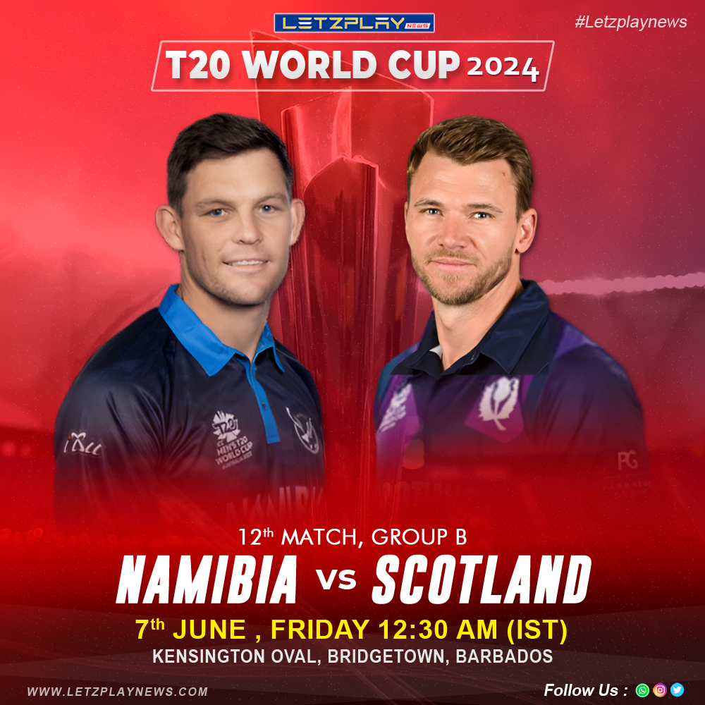 Letzplay_News's tweet photo. Get ready for an epic clash! 🏏 Namibia vs. Scotland at Barbados on 7th June 2024! 🏟️🇳🇦🇸🇨
Who will come out on top in this T20 World Cup battle? 🔥
.
.
.
#T20WorldCup #NAMvSCO #CricketFever #BarbadosStadium #CricketLovers #MatchDay #T20WC2024 #NamibiaCricket #ScotlandCricket https://t.co/6I3RY1vshR