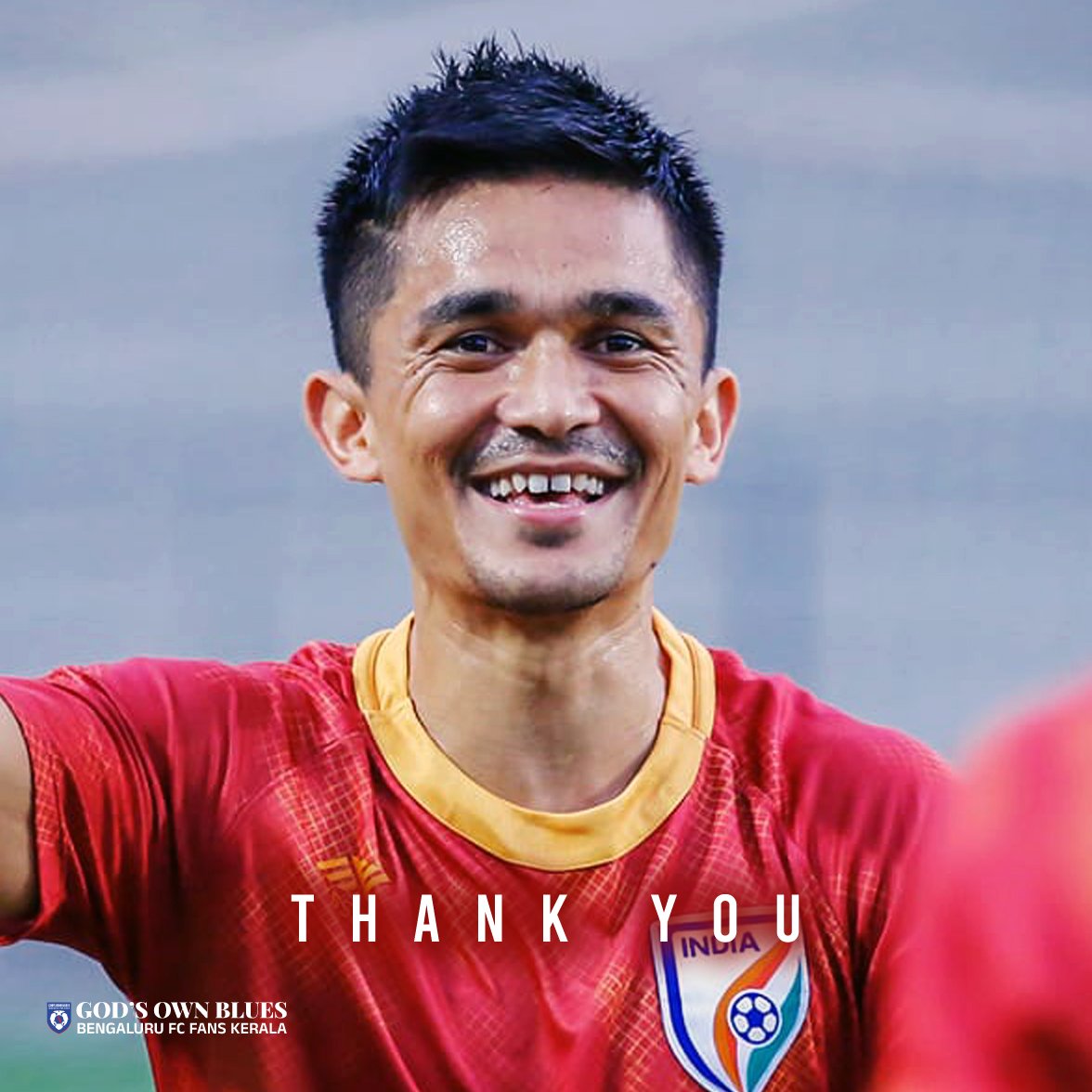 godsownblues's tweet photo. Thank you, @chetrisunil11, for the memories that will last forever. 🌟 As you hang up your boots, know that you leave behind not just a legacy, but a nation inspired. 🇮🇳 We're not crying, we're celebrating the journey of a true hero 🤩

#WeAreBFC #IndianFootball #SunilChethri https://t.co/tg69ATWGg9