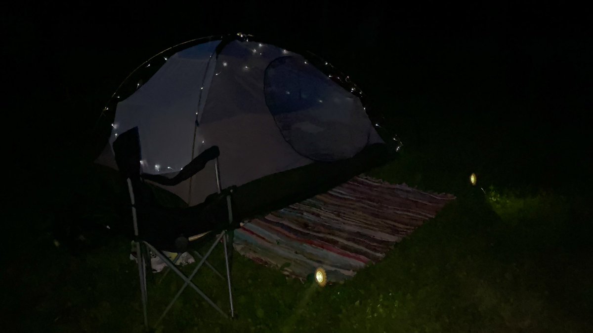 awakward1's tweet photo. Tucked away in my tent Peace, is where I will be this summer. Soaking up all the beauty Mother Nature has to offer. 
Im so glad I unlocked solo camping in my life, 
im about to be so lit with the camping adventures 🤭😁😁 https://t.co/vV2SuNw7eD
