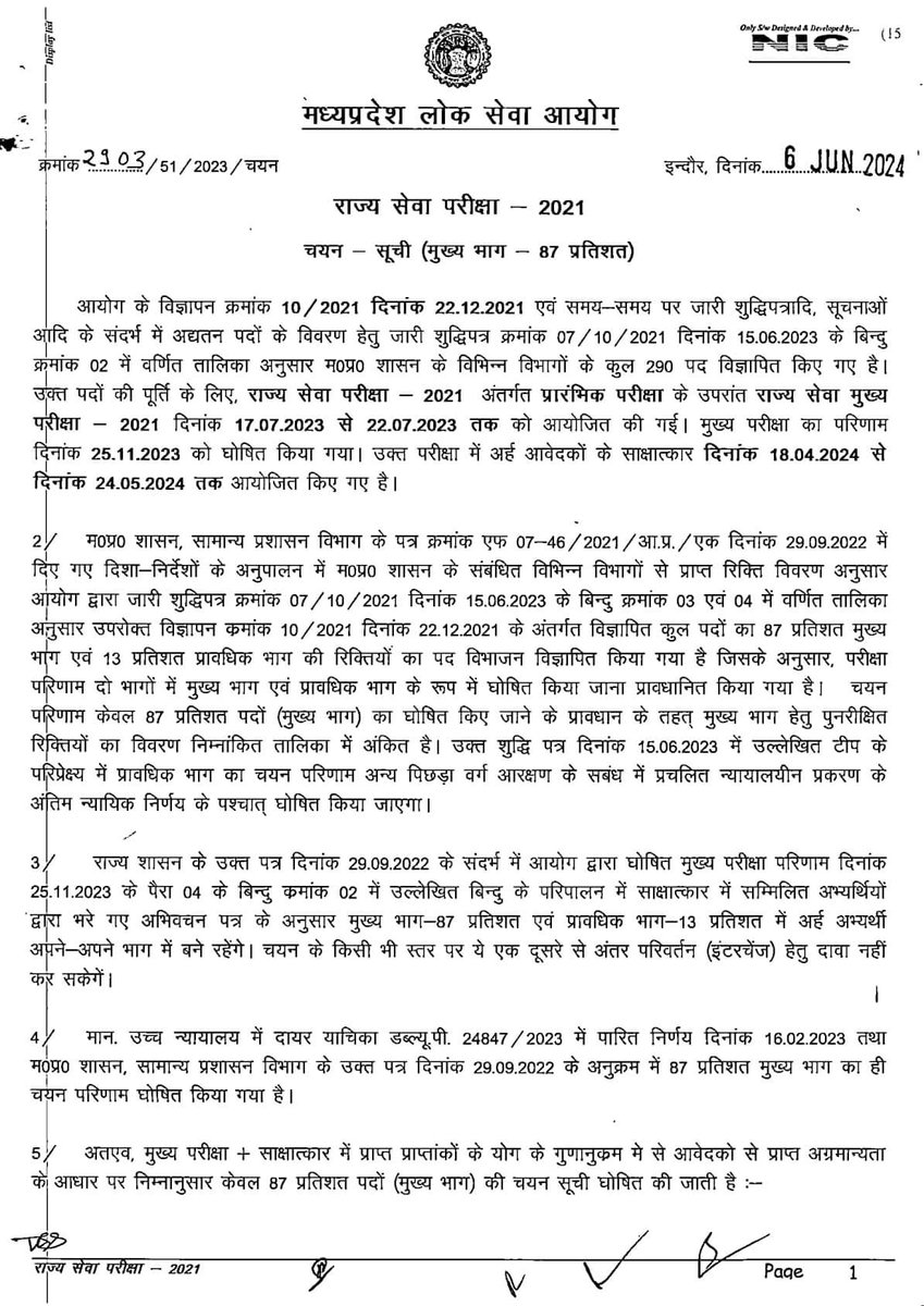 Pratimabagri's tweet image. #MPPSC2021 की परीक्षा में सफलता प्राप्त करने वाले सभी अभ्यर्थियों को हार्दिक बधाई एवं शुभकामनाएं। यह सफलता आपके कठोर और अथक परिश्रम का प्रतिफल है।

सभी अभ्यर्थियों के उज्ज्वल भविष्य की कामना है,साथ ही विश्वास व्यक्त करती हूं कि आप मप्र के विकास में अपना महत्वपूर्ण योगदान देंगे।