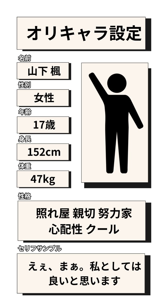 まぁまぁまぁ、今回はとりあえず、普通の人間のキャラクターだからね、個性は余りないけどね。許してくれw既存のキャラで例えると…
マンハッタンカフェのドライでクールな成分を7割とダイワスカーレットの努力家で照れ屋な成分を3割合わせた感じ✨
#キャラ設定 #オリキャラ #二次創作 #ウマ娘