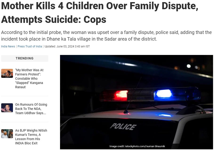 BurmeeM's tweet image. The woman was #distressed over a family #dispute, killed her four children (5-11 years age group) by throwing them in a water tank and attempted suicide by jumping after them.