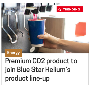 <a href="/HeliumBlue/">Blue Star Helium Limited</a> (#ASX: $BNL; #OTCQB: $BSNLF) trends on <a href="/StockheadAU/">Stockhead</a> again today, this time about how we’re adding a premium #CO2 product to our industrial $gas products portfolio to meet critical,  under-supplied markets: lnkd.in/gtsBbS_E
line-up/
#GalacticaPegasus #helium