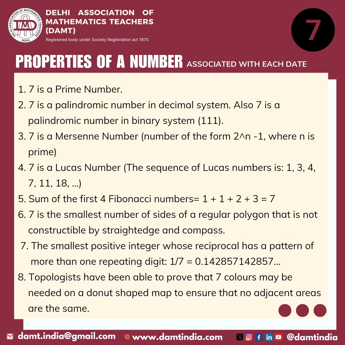 Delhi Association of Mathematics Teachers India tweet media