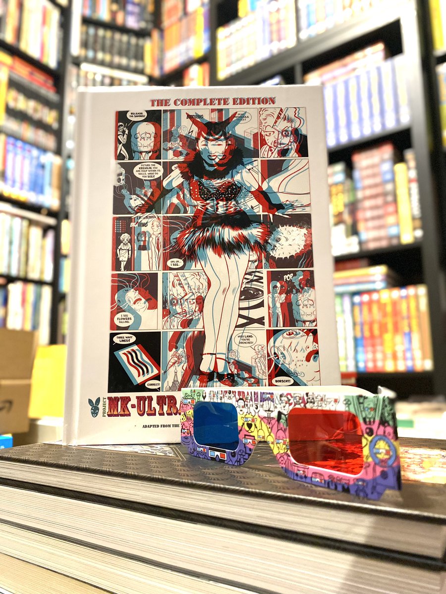 clover_press's tweet photo. Donβt you hate it when you canβt find your 3-D glasses? Project MK-Ultra has a fancy 3-D cover, comes with 3-D glasses, and even has a pocket for them on the inside cover! Order a copy today from https://t.co/3v364YQjRk!
#mkultra #projectmkultra #comics #graphicnovel https://t.co/jD6OZm0YUW