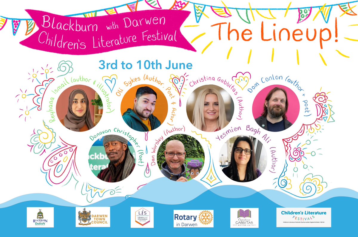 Hundreds of children will be inspired at the 4th day of our #schoolsfest in <a href="/BwDLibraries/">BwDLibraries</a> with <a href="/Oli_Sykes89/">Oliver Sykes MBE BCAa</a> <a href="/reyillustrates/">ReyhanaIsmail</a> @dom_conlon <a href="/AmaaliSpice/">Yesmien Bagh Ali</a> <a href="/ChristiGabbitas/">Christina Gabbitas</a>