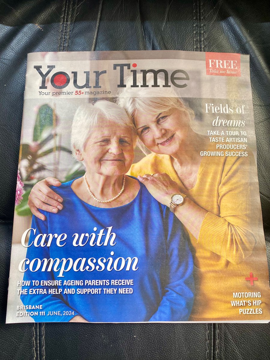 Your Time 55+ magazine’s June editions for Brisbane and the Sunshine Coast are out and about on the streets and around the shopping centres. Grab a copy or head to the website because there’s heaps of fun and thought-provoking columns, features and sections.