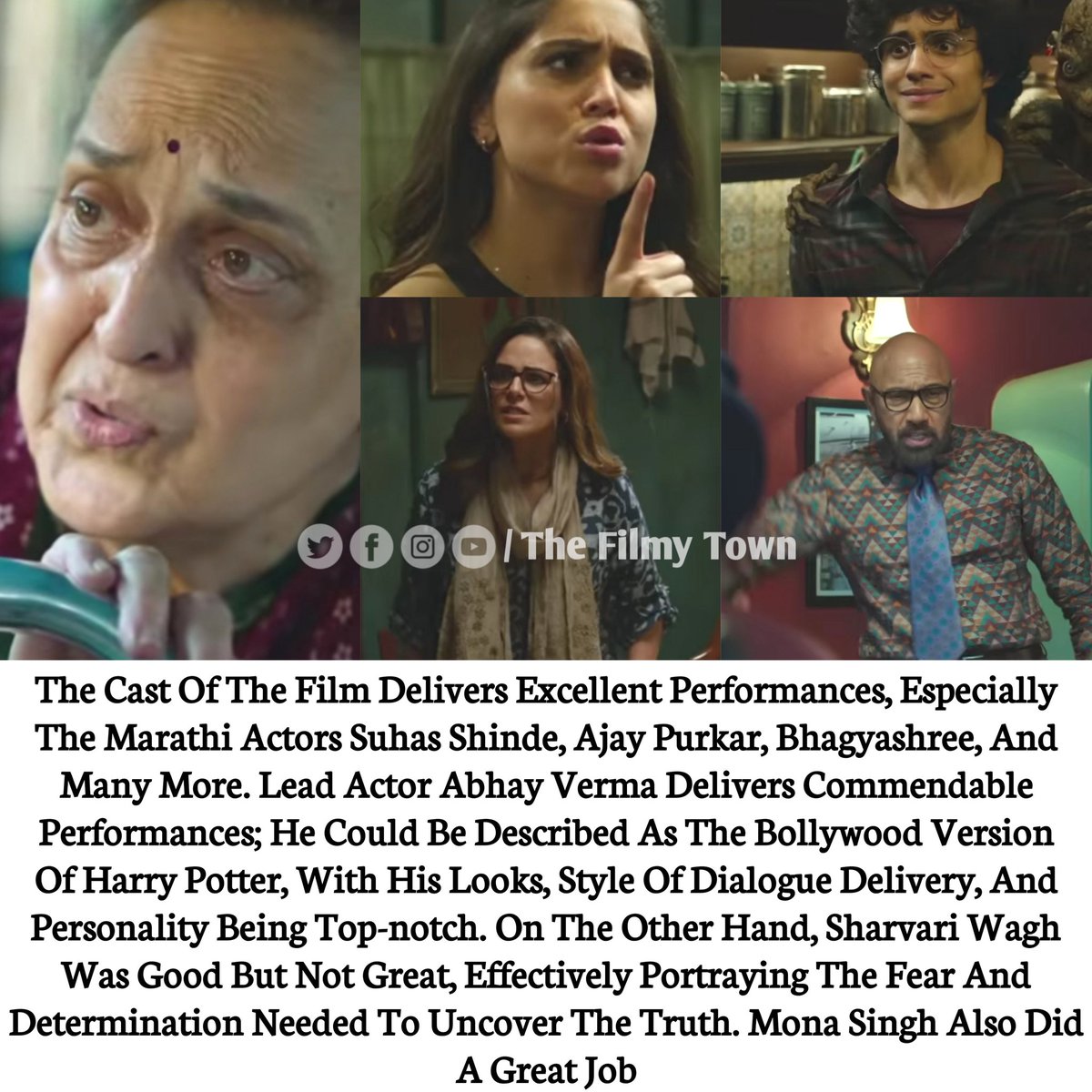 FilmyTownn's tweet photo. Director #AdityaSarpotdar 's #Munjya Stands Out in the Horror - Comedy Genre with its Fresh Approach.

- RATINGS : 3/5⭐⭐⭐
Review By @Pwnsakat 

@SharvariWagh14 @verma_abhay_ #MonaSingh #Sathyaraj #SuhasJoshi #BhagyashreeLimaye #AjayPurkar @AdityaSarpotdar @amarkaushik https://t.co/fyACvJvvYu