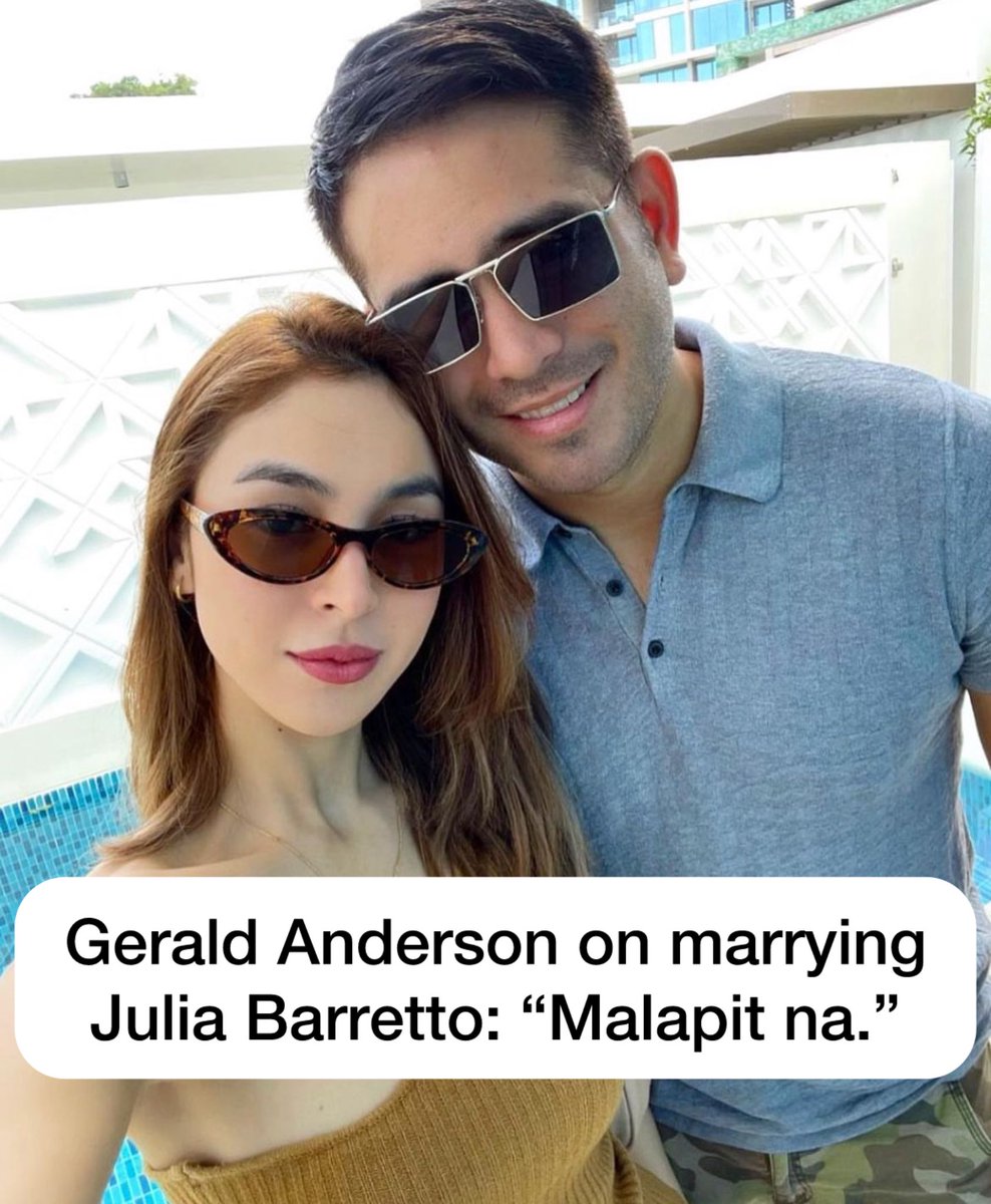 kowalerts's tweet photo. Gerald Anderson on marrying Julia Barretto: “Malapit na.” #JuRald 🥰🥰🥰

GERALD ANDERSON ON MARRIAGE
Sa vlog ng broadcaster na si Karen Davila na in-upload sa YouTube kahapon, June 6, 2024, napag-usapan nila ni Gerald ang tungkol sa pagpapakasal

GERLAD: "Actually, malapit na. Kailangan kasi siya yung mag-ano sa household, siya yung magbabantay. Siyempre, 35 na po ako. e. Mas malapit na ako dun sa..."

KAREN: "But you are ready? Is that fair? Are you ready for marriage?"

GERALD: "Yeah, of course. I'm closer to that. Kasi kung five, three years ago, tanong niyo sa akin yan, 'Hindi, hindi. But siyempre, that's why I'm doing all of this. Kasi gusto ko maalagaan yung mga anak ko. Na wala silang iisipin.

"But hindi sila puwede maging spoiled. Kasi hindi madali ang buhay. So, yun. Just... everything I do in life is leading up to yung aspeto na yan."

Watch here: https://t.co/zol8sAEzmT