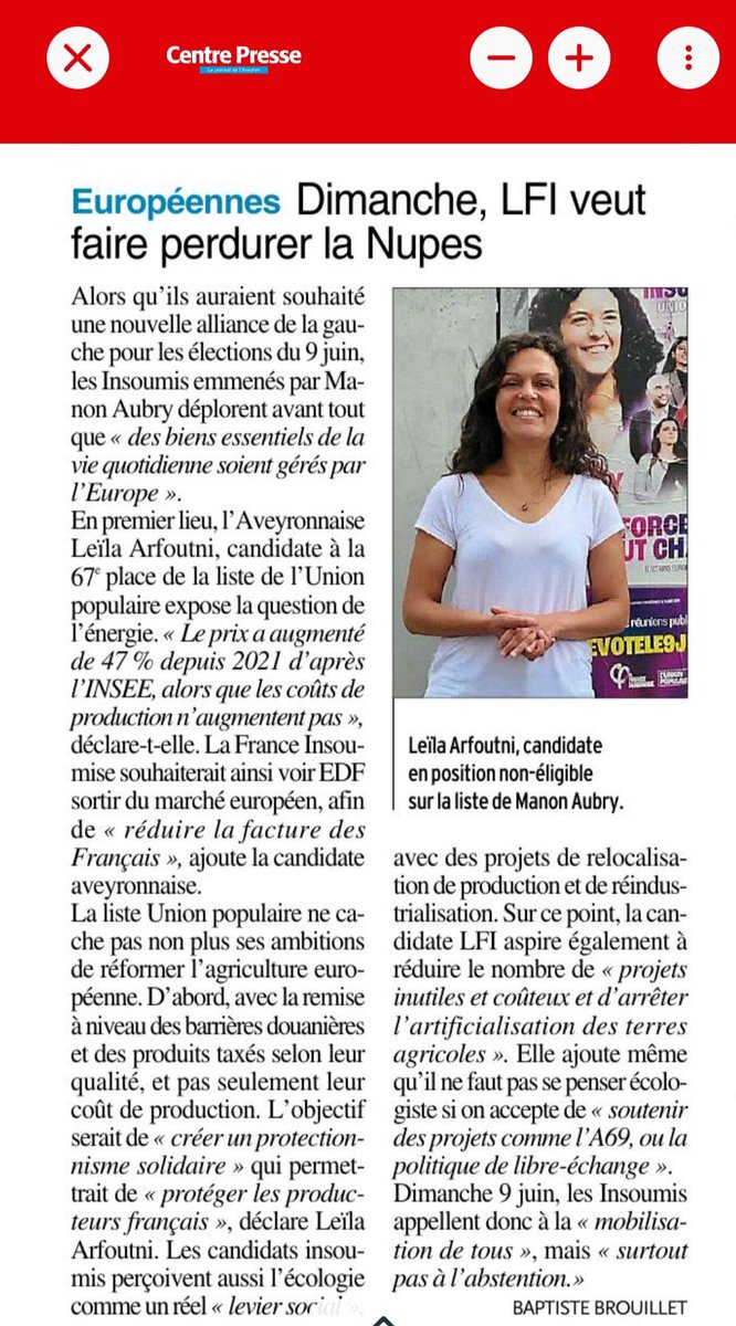 temporairementA's tweet photo. #unionpopulaire @ManonAubryFr
Donnez nous la force de tout changer 💪🔥 #9juin #avecManon https://t.co/nwG4v0pd58