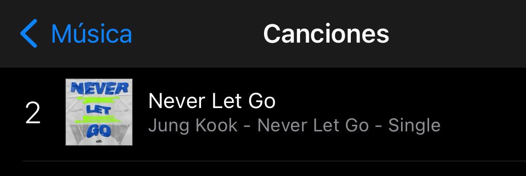 BcnForBTS's tweet photo. 🛍️📈iTunes España 🇪🇸 😉

#2 Never Let Go -JungKook

Uno más 😌 🔥🔥🔥🔥

NEVER LET GO OUT NOW
NEVER LET GO BY JUNGKOOK
#JungKook_NeverLetGo #JungKook https://t.co/cUFr2jjIQa