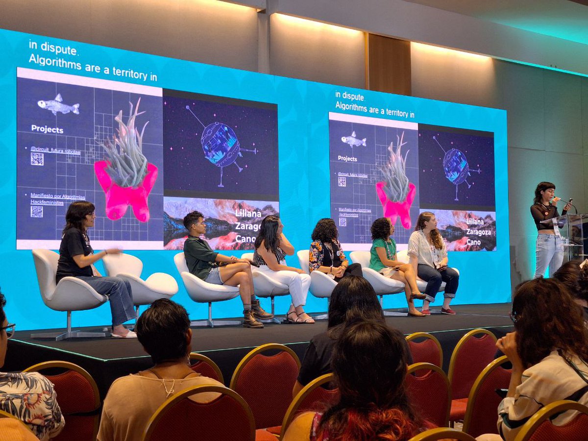 Aplusalliance's tweet photo. Cerramos con broche de oro en #FaccT2024 con la puesta en común "Building Feminist AI in Latin America: Experiences from the ground". ¡Gracias a todas! Admiramos enormemente su trabajo y esperamos poder encontrarnos pronto otra vez.💟 https://t.co/rXIMNoc7B3