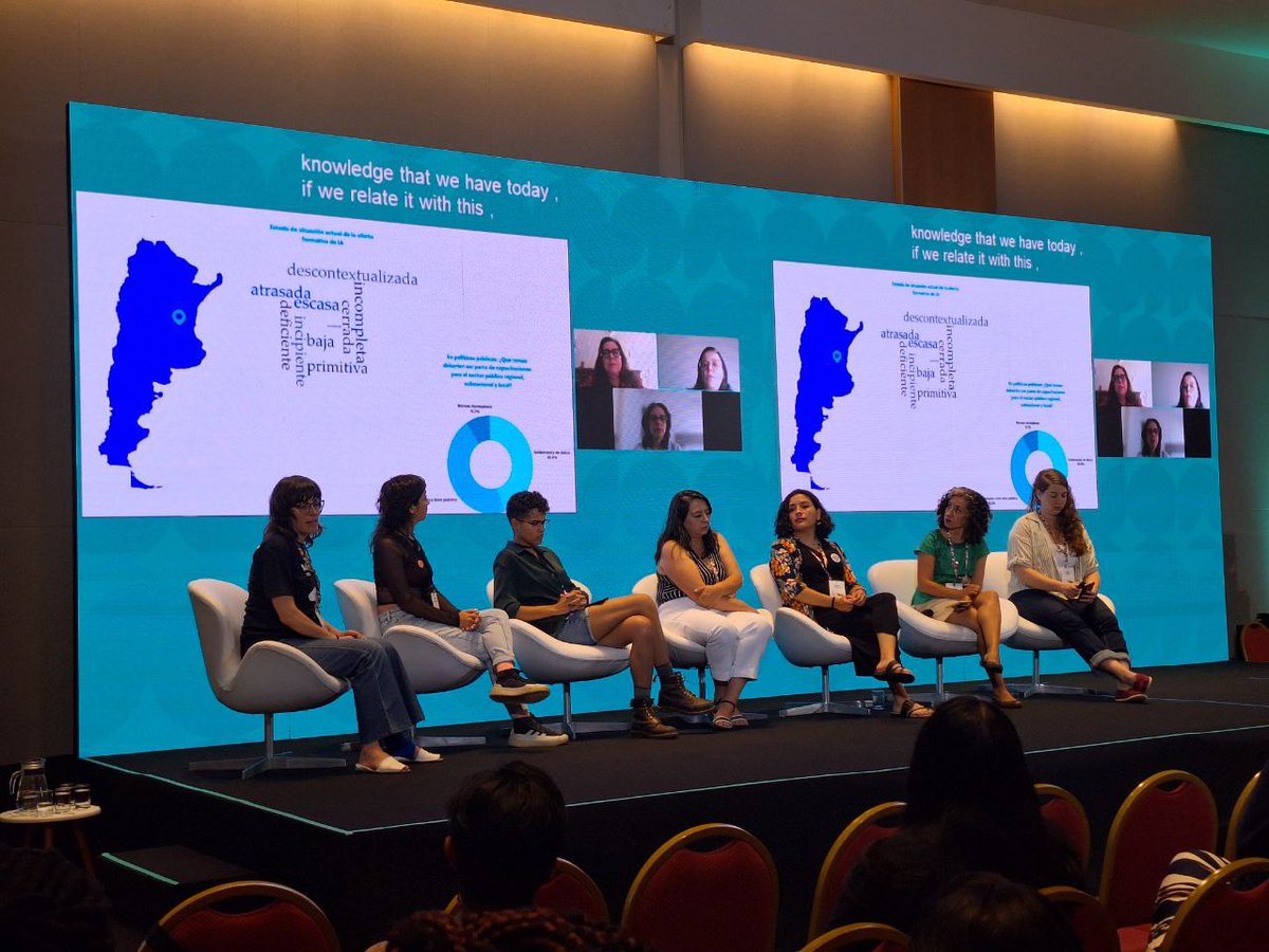 Aplusalliance's tweet photo. Cerramos con broche de oro en #FaccT2024 con la puesta en común "Building Feminist AI in Latin America: Experiences from the ground". ¡Gracias a todas! Admiramos enormemente su trabajo y esperamos poder encontrarnos pronto otra vez.💟 https://t.co/rXIMNoc7B3