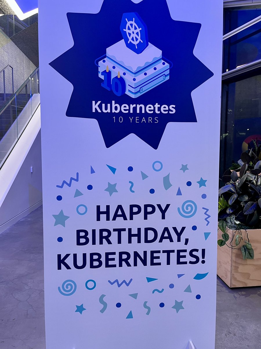 Happy 10th birthday Kubernetes! Lots of fun catching up with the OGs and reminiscing about the early days of the project and CNCF. What an amazing accomplishment to be the second OS project behind Linux.

#KuberTENes