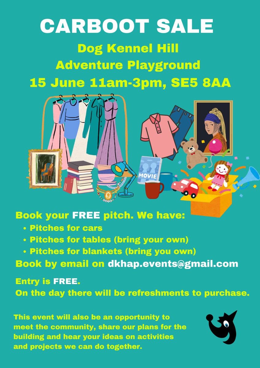 Please support our local adventure <a href="/DogKennelHillAP/">DKH Adventure Play</a> playground by selling, attending and sharing this widely 🙏