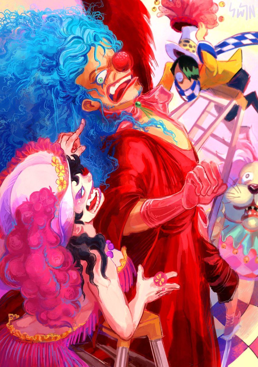 my part in <a href="/opmetgalazine/">Wealth, Fame, Power</a> buggy being a drama queen backstage about his outfit

#buggytheclown #onepiece