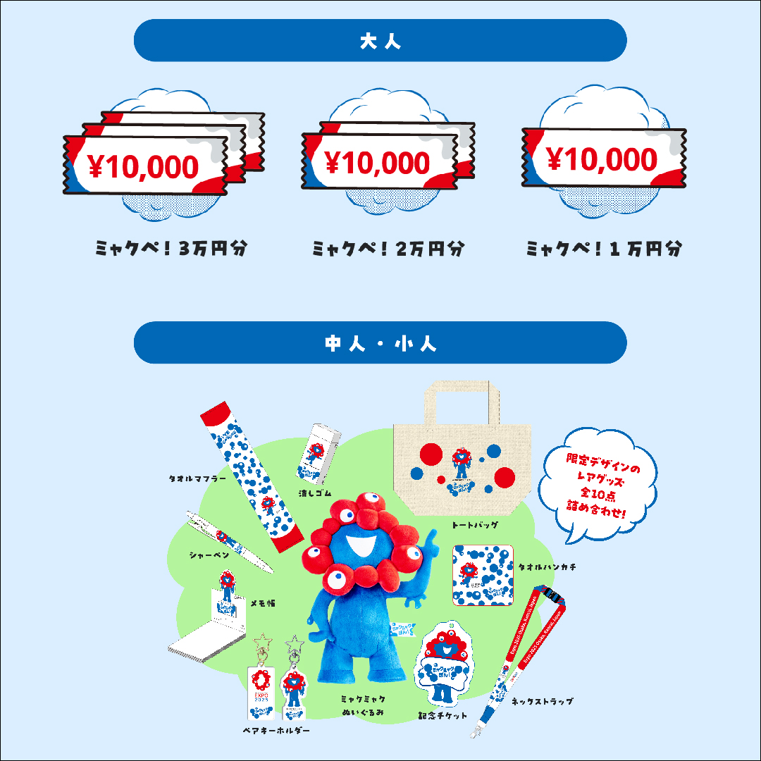 🎁大阪・関西万博入場チケット購入キャンペーン「#ミャクミャクぽん