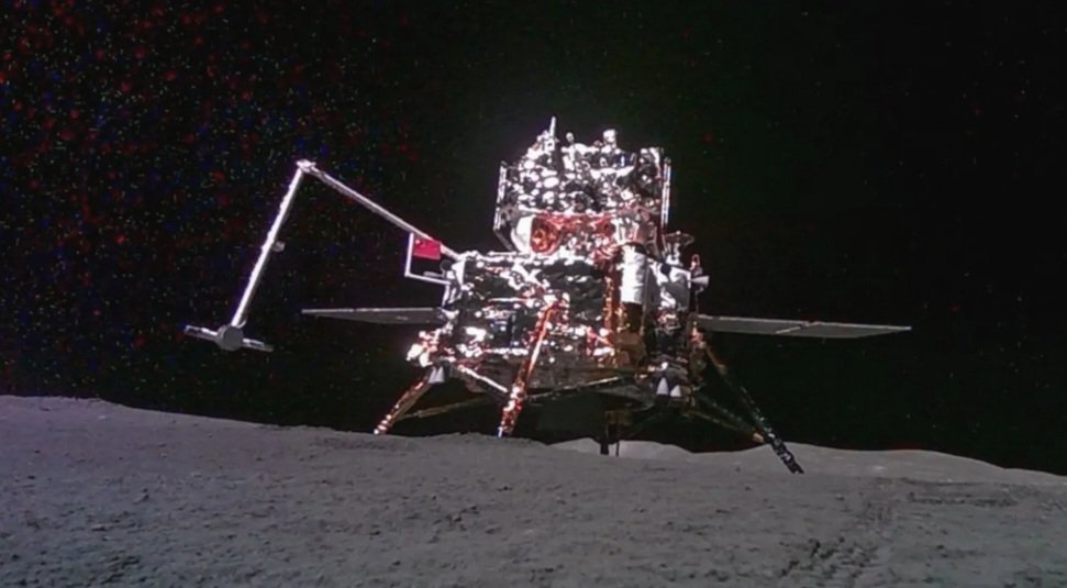 Busy day in space yesterday: SpaceX Starship orbital test and soft splashdown, Boeing Starliner delivers crew finally to ISS, and China's Chang'e 6 en route back to Earth with samples from the lunar farside (after taking this selfie).