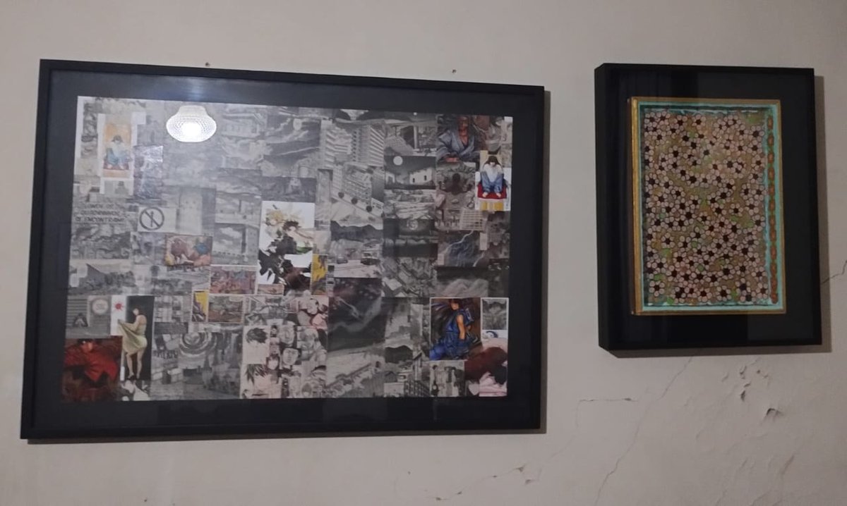 O oratório sem santos, e as imagens de vários mangas, misturadas.