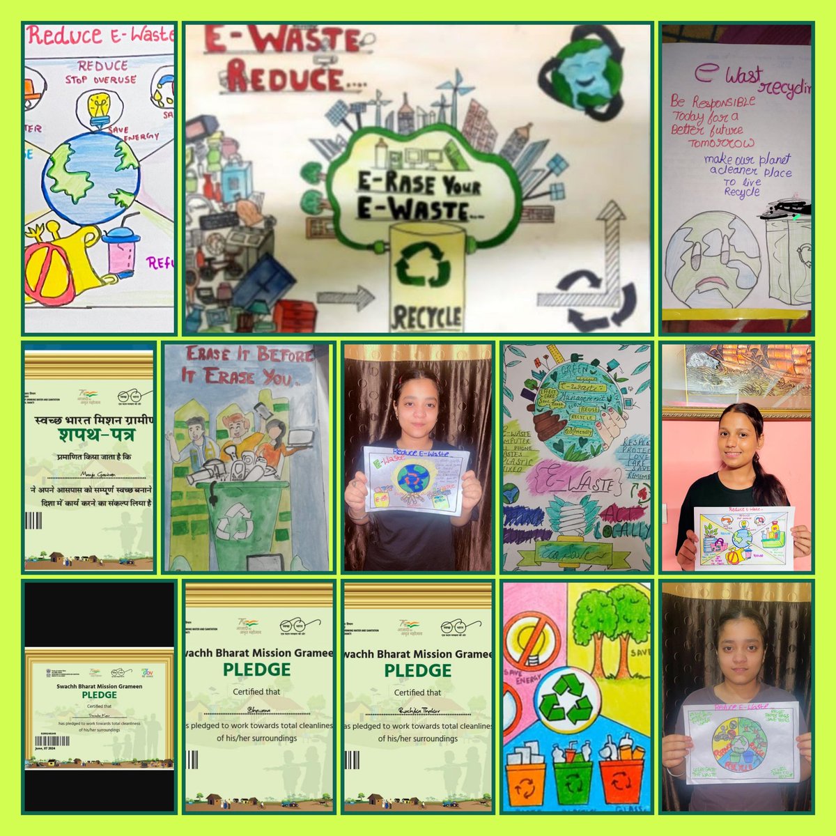 SKVLaxminagar's tweet photo. 07/06/24World Environment #awareness Week Day-3
Topic e-waste @1003028 pledge,Poster,slogans,speeches #stopsoilpollution What is e-waste? Ways of Mitigation &amp; #disposal of electrical &amp;electronic equipments ,e-hazardprevention #greendelhi #savesoil
@Dir_Education 
@ChhaviGupta_04 https://t.co/dIJkCmIso3