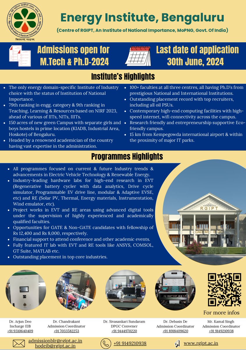 Energy Institute -Institute of National Importance tweet media