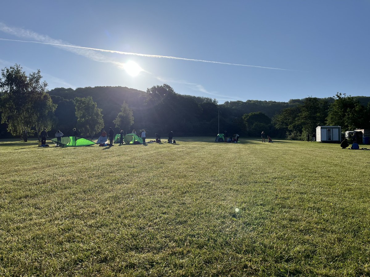 CDSDofE's tweet photo. Day 2 - 6:44 tents going down, sun cream going on ☀️ https://t.co/PI2abY3yLE