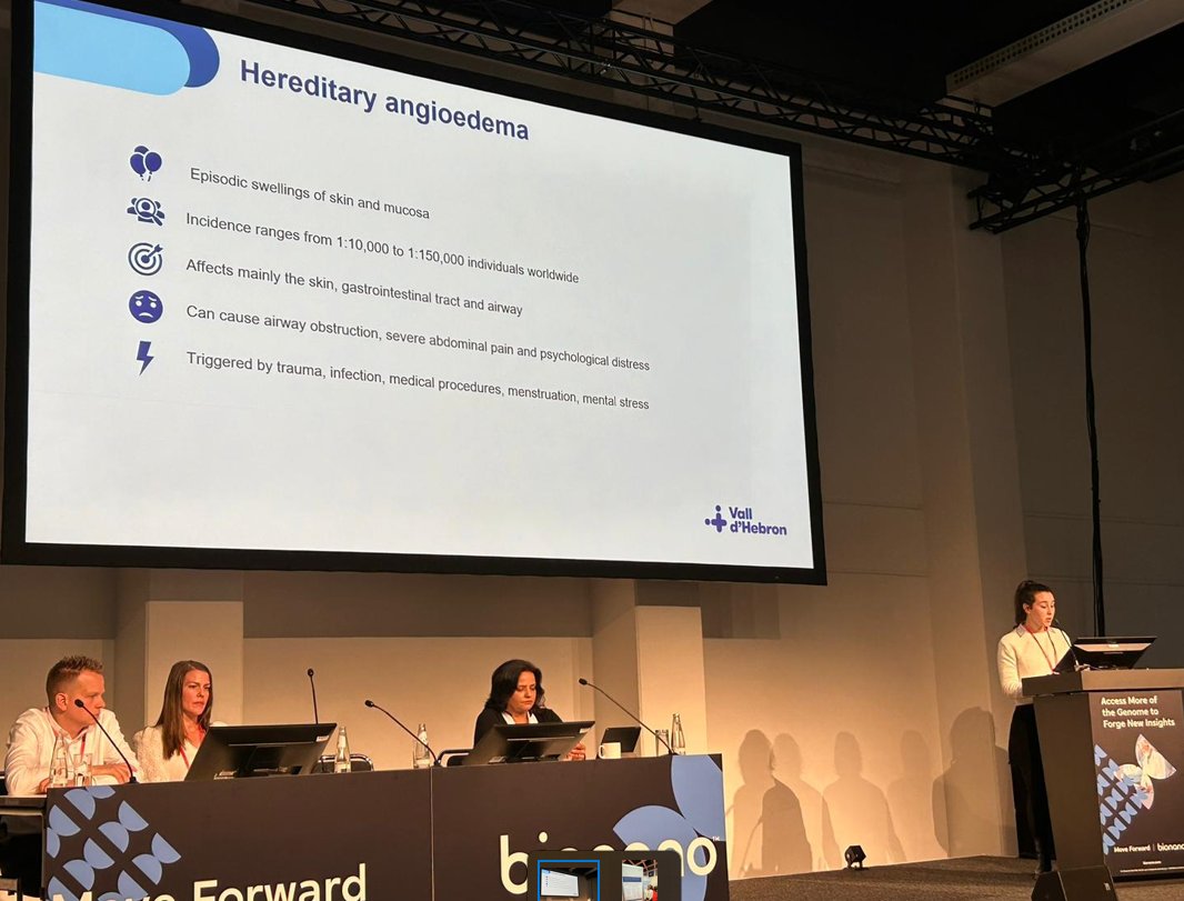 Immunologia Hospital Vall d'Hebron (@immuno_huvh) on Twitter photo 🧬La Dra. Laura Batlle <a href="/Immuno_HUVH/">Immunologia Hospital Vall d'Hebron</a> ha participat al congrés Societat Europea de Genètica Humana a Berlin. Presentant pòster "Mecanismes genètics causants de malaltia granulosa crònica" i la comunicació "Optical genome mapping pel diagnòstic d'angioedema hereditari" <a href="/vallhebron/">Vall d'Hebron</a> 🧬La Dra. Laura Batlle <a href="/Immuno_HUVH/">Immunologia Hospital Vall d'Hebron</a> ha participat al congrés Societat Europea de Genètica Humana a Berlin. Presentant pòster "Mecanismes genètics causants de malaltia granulosa crònica" i la comunicació "Optical genome mapping pel diagnòstic d'angioedema hereditari" <a href="/vallhebron/">Vall d'Hebron</a>