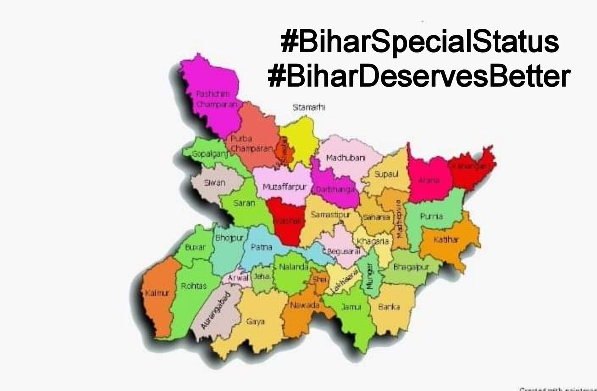 TSYPIndia's tweet photo. बिहार ने इस देश को बहुत कुछ दिया है और आज भी बिहार के लोग अपनी मेहनत से इस देश की अर्थव्यवस्था को गति दे रहें है।

अब समय आ गया है कि ये देश भी बिहार के लिए कुछ करे और बिहार को विशेष राज्य का दर्जा दे।

#BiharSpecialStatus
#BiharDeservesBetter https://t.co/eloNIwvf3C