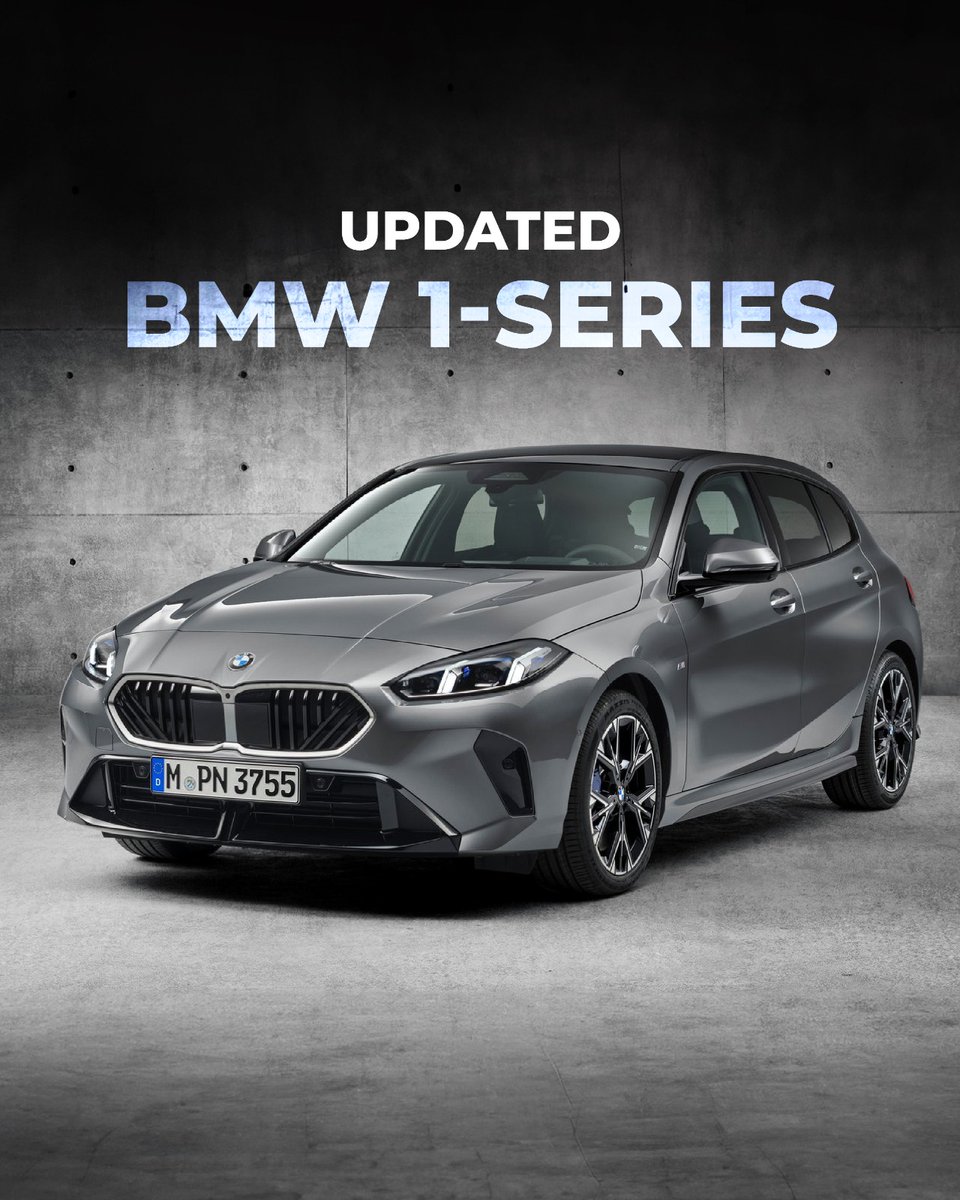 CarWale's tweet image. BMW’s smallest hatchback, 1-Series gets a big styling update, more features, and tweaked powertrain!
- New front fascia
- Slimmer and angular headlamps
- 20-inch curved display
- Digital instrument cluster
- BMW OS 9 software

#bmw #1series #bmw1series #hatchback #cwphotos