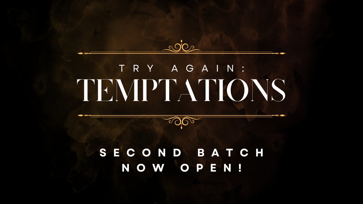 mxriniverse's tweet photo. TRY AGAIN: TEMPTATIONS PHYSICAL BOOK 

BATCH 2 is now open!

ETA: July-Aug 2024
DOO: June 14, 2024
DOP: June 15, 2024

Minimum of 5 orders to proceed.

Make sure to read everything before placing an order.
🔗 https://t.co/m0uRsoklgq https://t.co/OoTzdXV5QD