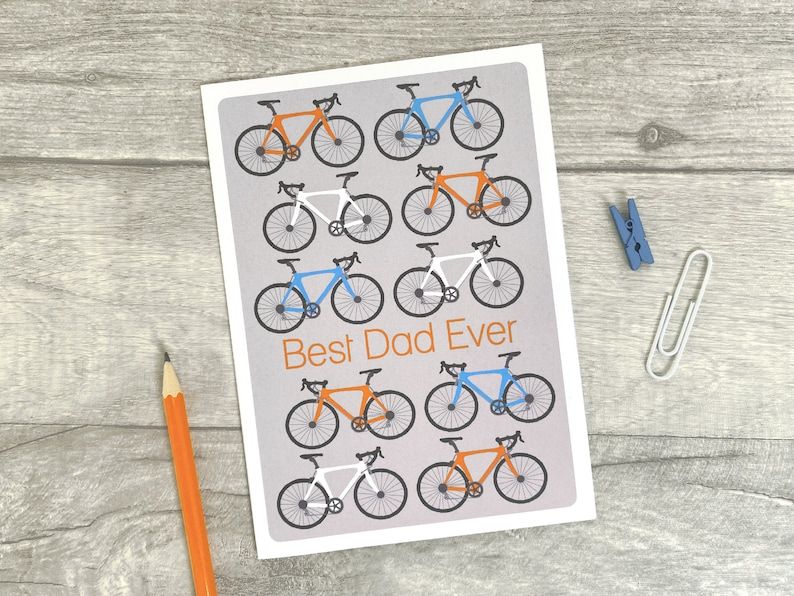 Does your Dad love to get out on his road bike? Then this Father's day card is perfect and you can personalise the message on the front to make it extra special! buff.ly/453ePbf #Earlybiz #onlinecraft #Fathersday