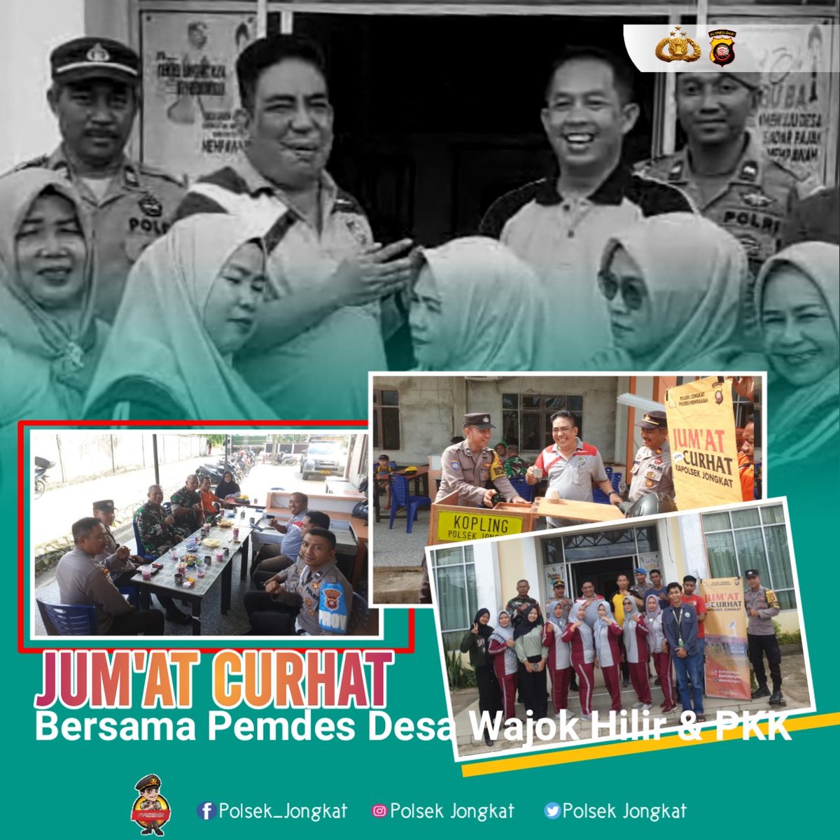 PJungkat's tweet photo. Jum'at Curhat Polsek Jongkat Bersama Pemdes Desa Wajok Hilir dan Ibu PKK di Kantor Desa Wajok Hilir Kec. Jongkat

@divisihumaspolri
@Kalbarpresisi
@polresmempawah
@BagsumdaPolresMempawah
@sudarsonosik
.
.
#kapolresmempawah
#polresmempawah https://t.co/TovS7EHMkH