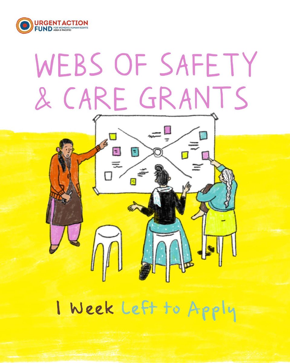 ONE WEEK LEFT TO APPLY FOR OUR WEBS OF SAFETY AND CARE GRANTS 👀💃🏽

💫 Apply now: apply-2.uafanp.org

💛 If you need any support in terms of language, accessibility or technology, please reach out to us at wscgrants@uafanp.org