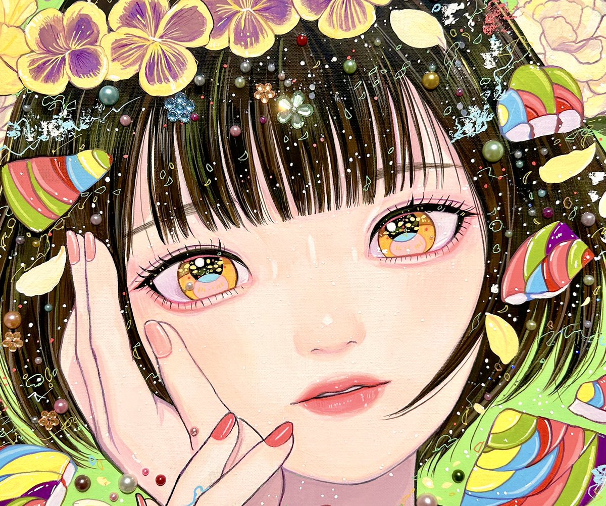 「白金台のスターブリッジティーさんでの展示が最終日です! お越しくださった皆様、本」|巽千沙都/ChisatoTatsumiのイラスト