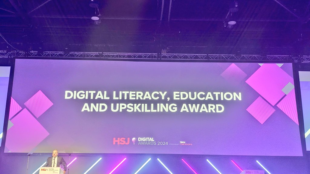 mrslar90's tweet photo. Our Digital Angels work so hard and I'm proud that we were finalists for the Digital Literacy @HSJ_Awards 2024 🌟

We'd already won just being shortlisted and to me it didn't matter that we didn't bring home the trophy this just showed that we are making a difference as a team 🌟 https://t.co/xFinKeBtqN