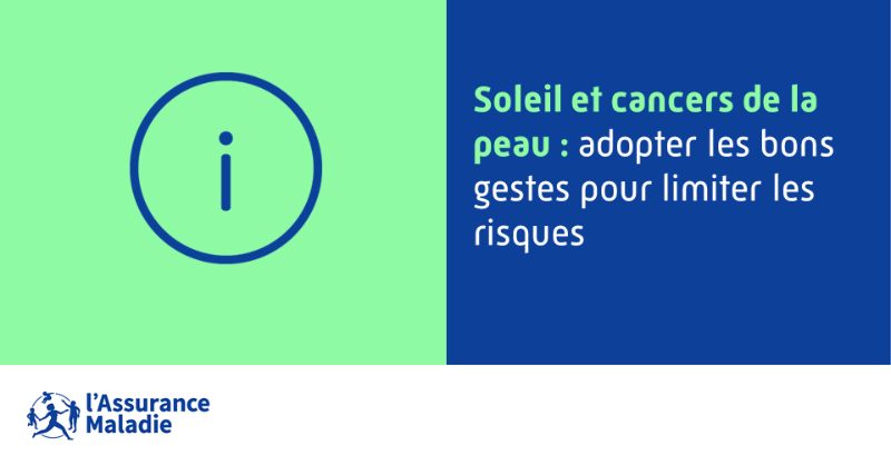 Assur_Maladie's tweet photo. #Prévention | Avec l’arrivée des beaux jours il est important de faire attention à sa peau. L’exposition excessive aux rayons UV est la cause principale des cancers de la peau. 

☀️ Retrouvez sur ameli les bons réflexes à adopter ainsi qu’un rappel sur les protections solaires ⤵️