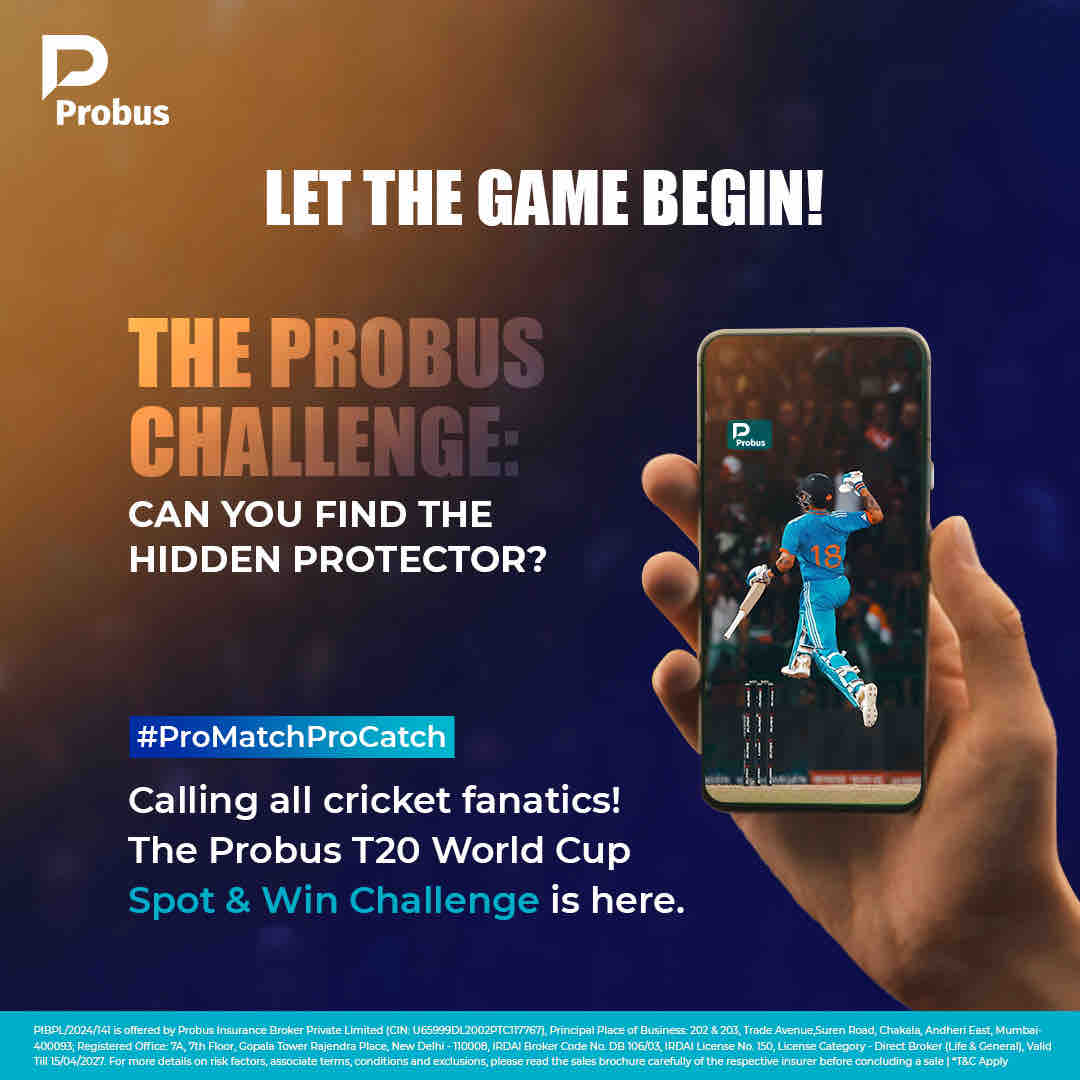 ProbusInsurance's tweet image. Probus T20 Challenge is about to take your excitement to the next level! 

Follow the steps and get a chance to win Amazon vouchers. Don’t miss out! 

#ProMatchProCatch 
#SpotIt_SnapIt_WinIt
#ProbusInsurance