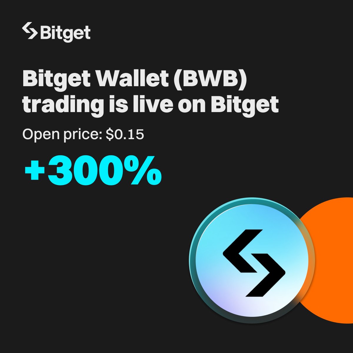$BWB <a href="/BitgetWallet/">Bitget Wallet 🩵</a> has surged over 300% since market open on #BitgetSpot. 👏

🚀 Trade now: bitget.com/spot/BWBUSDT