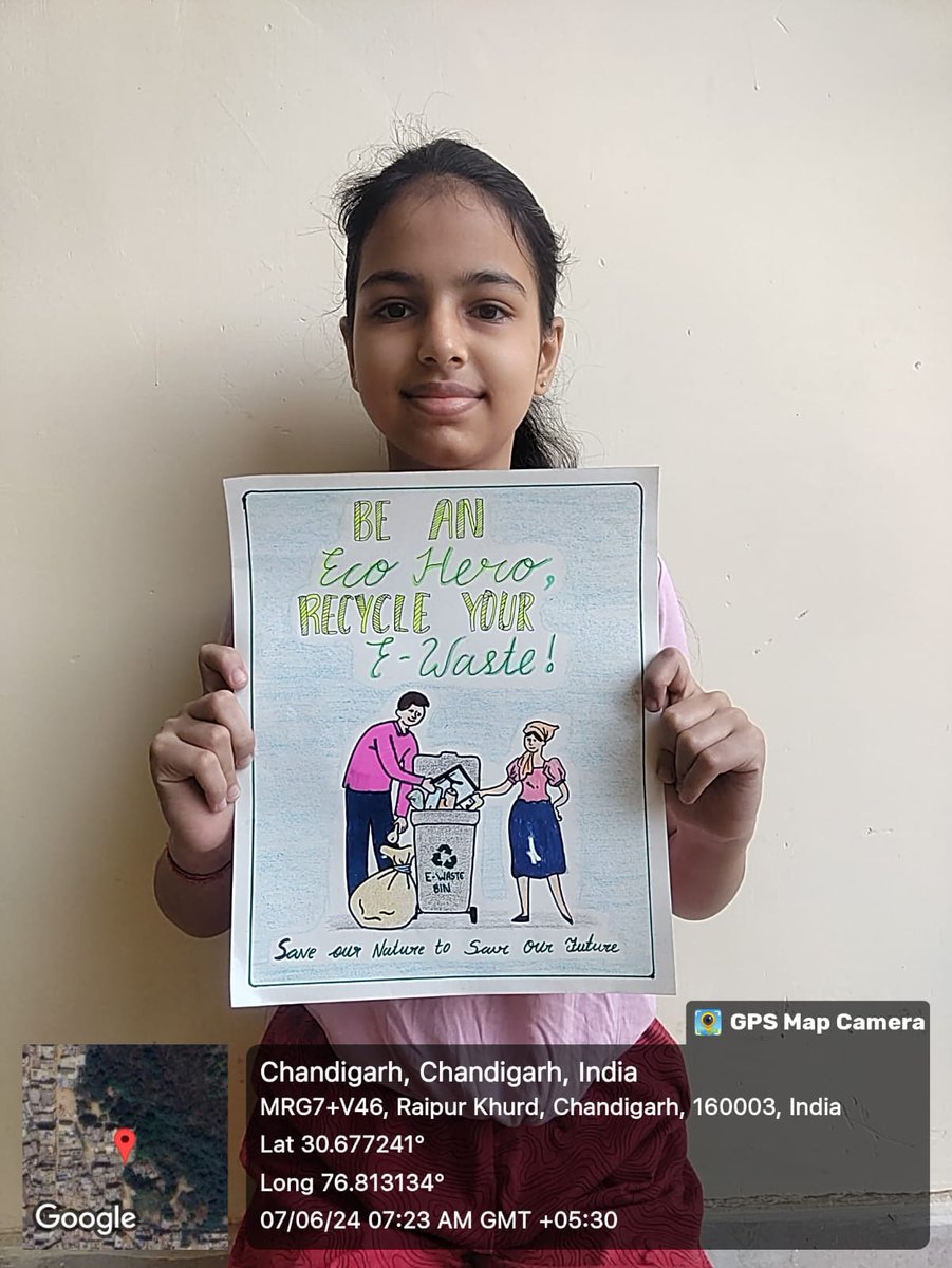 gmhs31's tweet photo. summer camps activities by the students of GMHS 31 C , Chandigarh
Day 3 : Disposal and Reuse of Electronic waste
Activities done by students
Poster making , slogan writing

@SchoolEduChd https://t.co/sWbneUjUQ8