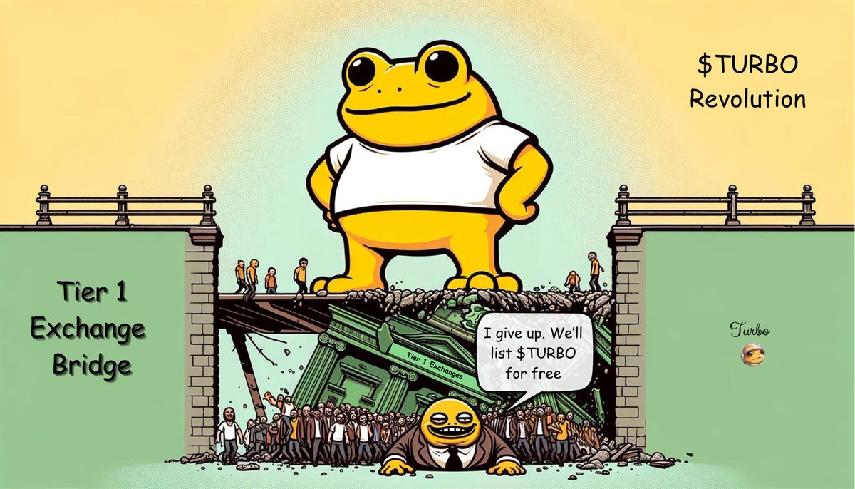 TurboToadToken's tweet image. 🔺 $TURBO Activism Alert! 🔺 

If your favorite Tier 1 exchange hasn’t listed $TURBO yet, politely ask them why. 🚀 

The power of our united community has become a force in the crypto industry. Let's continue to make our voices heard together. 💪

#TurboRevolution