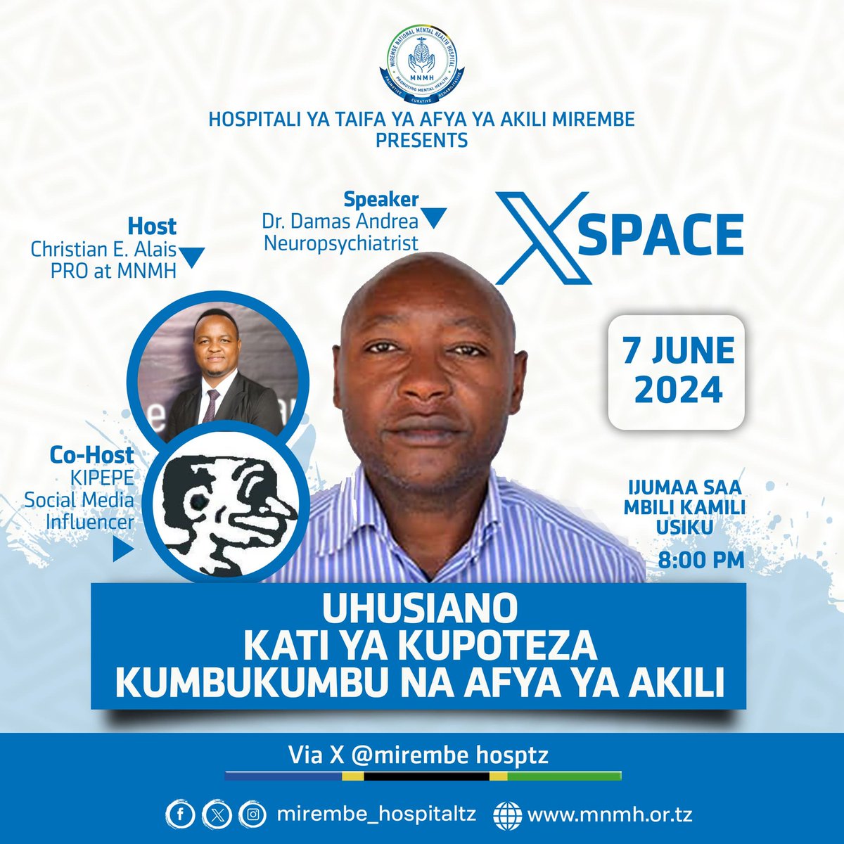 KIPEPE π (@kipepe123) on Twitter photo Ni leo kuanzia saa 2 Usiku tutakuwa mubashara hapa kujadili mada hii muhimu sana, usikose mualike na mwingine.
Tutakua na <a href="/DamasMlaki/">Dr.Damas A Mlaki</a> Akielezea Kwa Kina Maada hii Ni leo kuanzia saa 2 Usiku tutakuwa mubashara hapa kujadili mada hii muhimu sana, usikose mualike na mwingine.
Tutakua na <a href="/DamasMlaki/">Dr.Damas A Mlaki</a> Akielezea Kwa Kina Maada hii