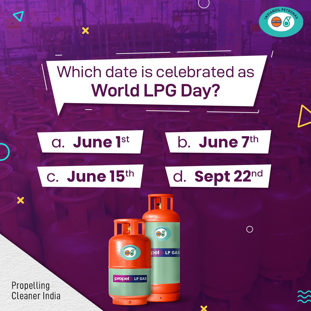 I_IPPL's tweet photo. When is the LPG Day? We would love to hear from you. Please send your answers in the comment section.
#IPPL  #LPGDay #EngageWithIPPL  #LPGKnowledge #CleanEnergy #EnergyAwareness #SustainableFuel #EnergyTrivia #FuelingTheFuture #CommunityEngagement https://t.co/ELWoCaqaQ1