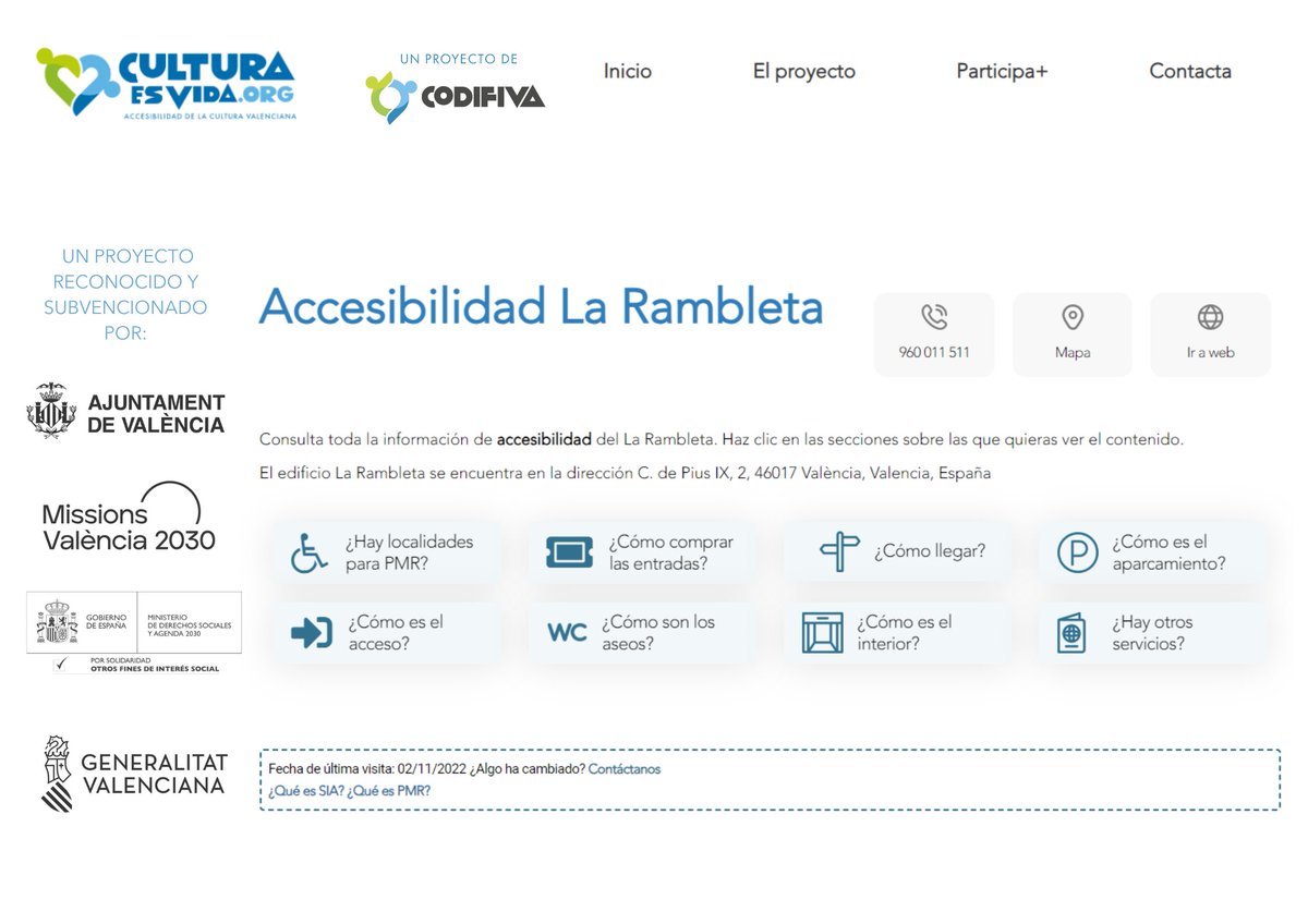 CEV_org's tweet image. ¿Ya tienes tu entrada para los espectáculos de este finde en La Rambleta?  

¡Visita nuestra web y prepara tu visita! 👇 culturaesvida.org/accesibilidad/…… 

Consulta más centros en #culturaesvida_org 📷 #guía #accesibilidad #funcional #culturainclusiva #innovacion #valencia #codifiva
