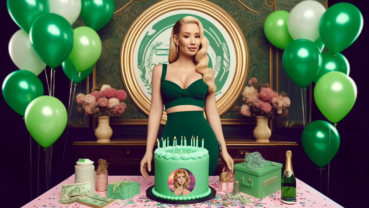 RoadtotheM's tweet photo. @IGGYAZALEA Happy Birthday to the mother of $MOTHER 
Only green for the queen 💚 https://t.co/I5CdOh7VTE