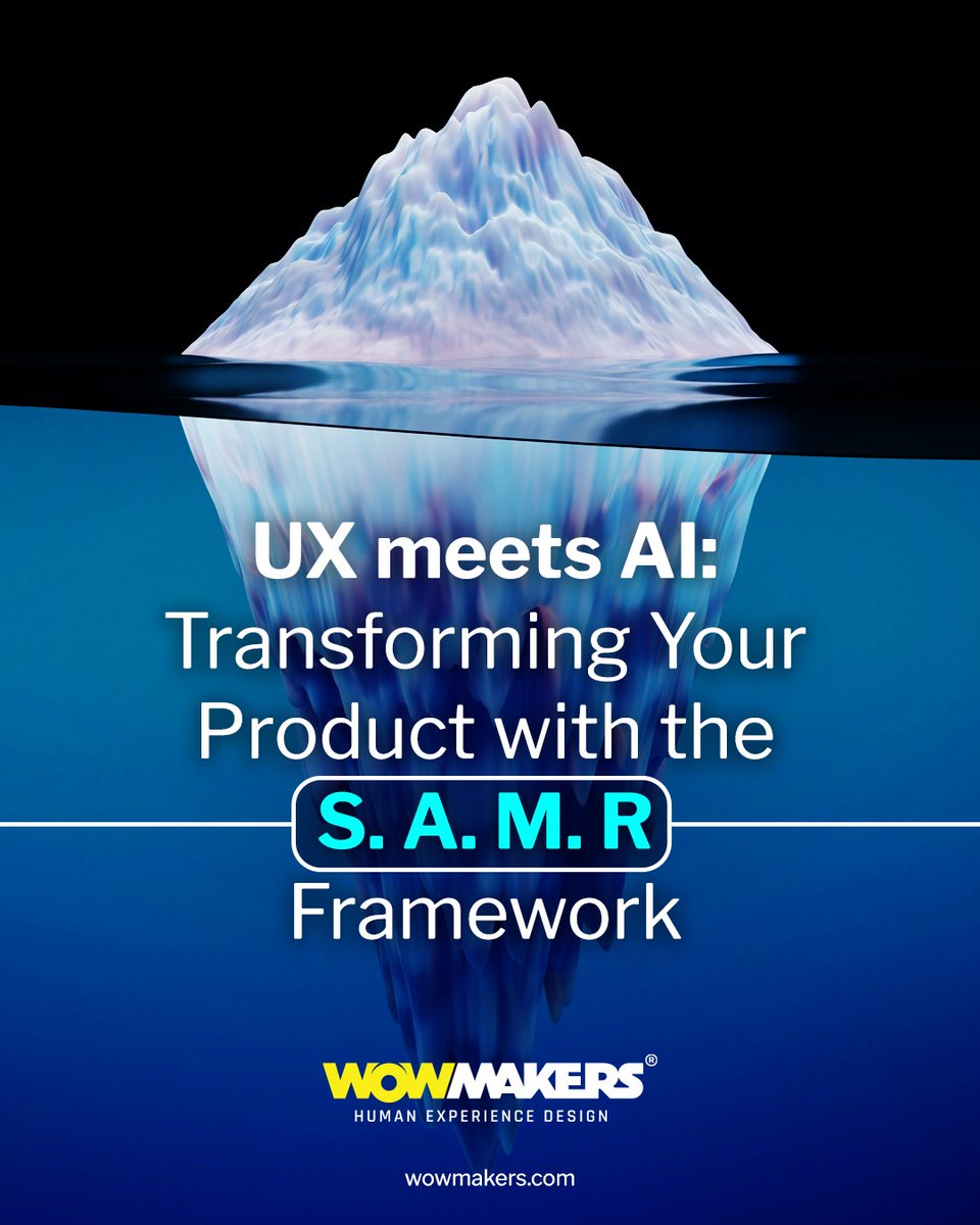 wowmakers's tweet photo. 1/7 🚀 Excited to share our latest insights on integrating AI with UX using the SAMR framework!

Discover how to transform your product. https://t.co/511G2ypc9g